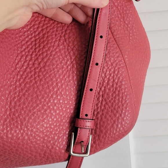 COACH Beecker Sullivan Pebvled Leather Bag Raspberry - Picture 6 of 8